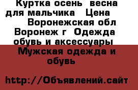 Куртка осень- весна для мальчика › Цена ­ 1 000 - Воронежская обл., Воронеж г. Одежда, обувь и аксессуары » Мужская одежда и обувь   